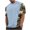 Blue, variant on ZCFZJW Mens Workout T-Shirts Casual Camo Patchwork Short Sleeve Round Neck Graphic Shirts Trendy Regular Fit Cotton Pullover Tops Red XXL