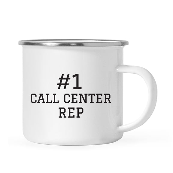 Koyal Wholesale Stainless Steel Campfire Coffee Mug Thank You Gift, #1 Call Center Rep