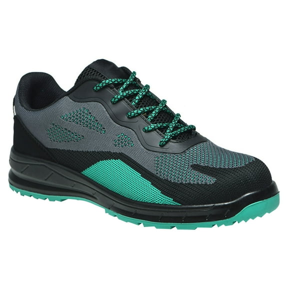 Safety Trainers Mens Steel Cap Trainers Work Safety Shoes Womens Non Slip Lightweight Breathable Industrial Sneakers
