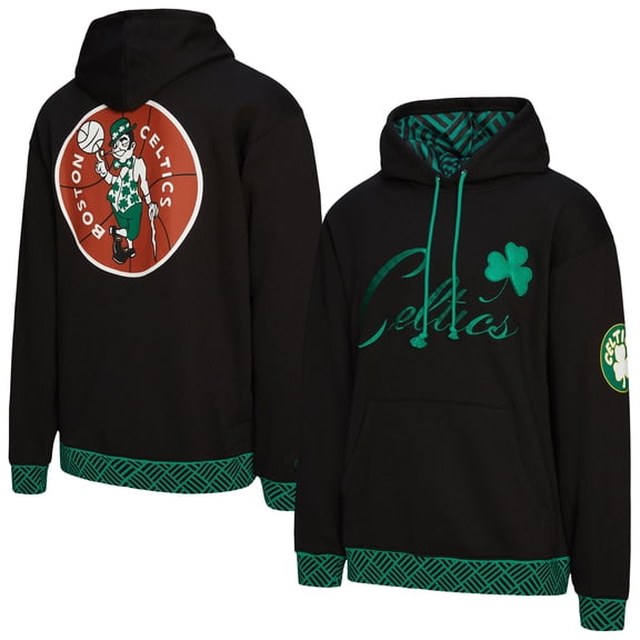 Unisex Mitchell & Ness Black Boston Celtics Vintage Heavyweight Hoodie