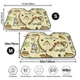 thumbnail image 7 of Lsque Cartoon Dinosaurs Car Windshield Sun Shade | Accordion Folding Style Auto Shade for Car Truck SUV Van | Blocks UV Rays Sun Visor Protector | Medium, 7 of 7