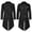 Black, variant on Men's Long Sleeve Sequin Tailcoat Tuxedo Jacket Shiny Blazer Coat with Bow Tie Costume for Halloween Yellow