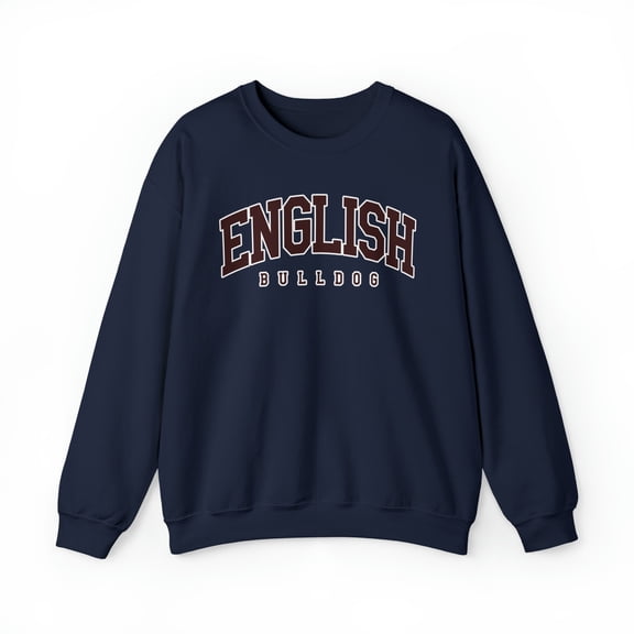 English Bulldog Dog Mom Dad Sweatshirt, Gifts, Crewneck