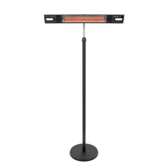 EnerG+ Chaufferette Électrique Infrarouge d'extérieure sur Pied avec DEL & télécommande