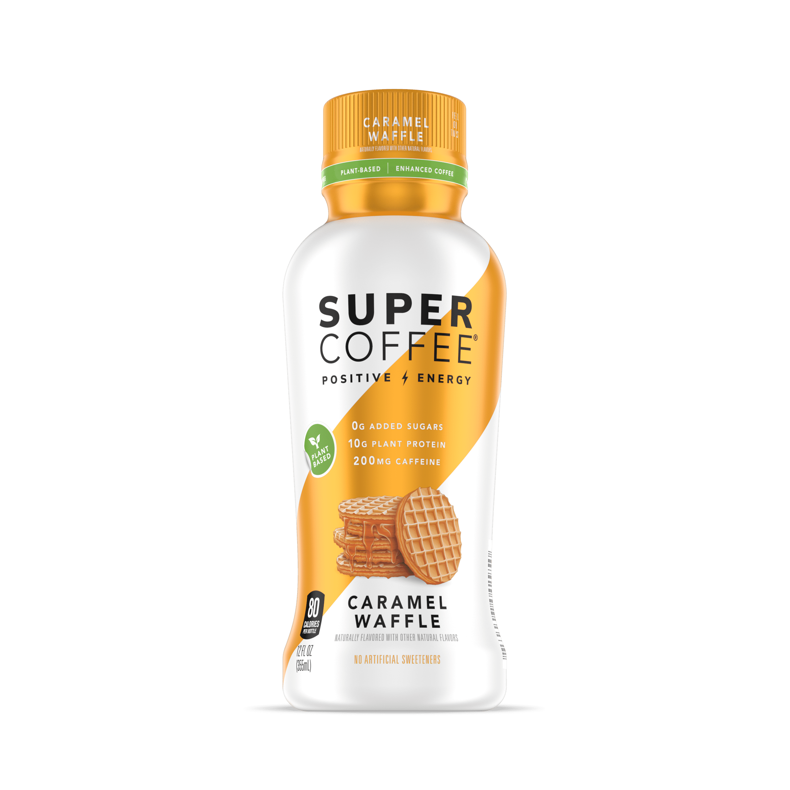 Super Coffee Caramel Waffle Iced Coffee Bottle, 12oz