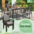 Devoko 7 Pieces Patio Conversation Set, Patio Dining Set Outdoor