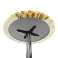 thumbnail image 7 of SEANATIVE 24 x 24 Inch Round Highboy Cocktail Table Covers with Elastic Edge Elegant Party Round Table Cloth Easy Maintenance Table Decorations Highboy Tablecloth, Sunflower Butterfly Cute Cat, 7 of 7