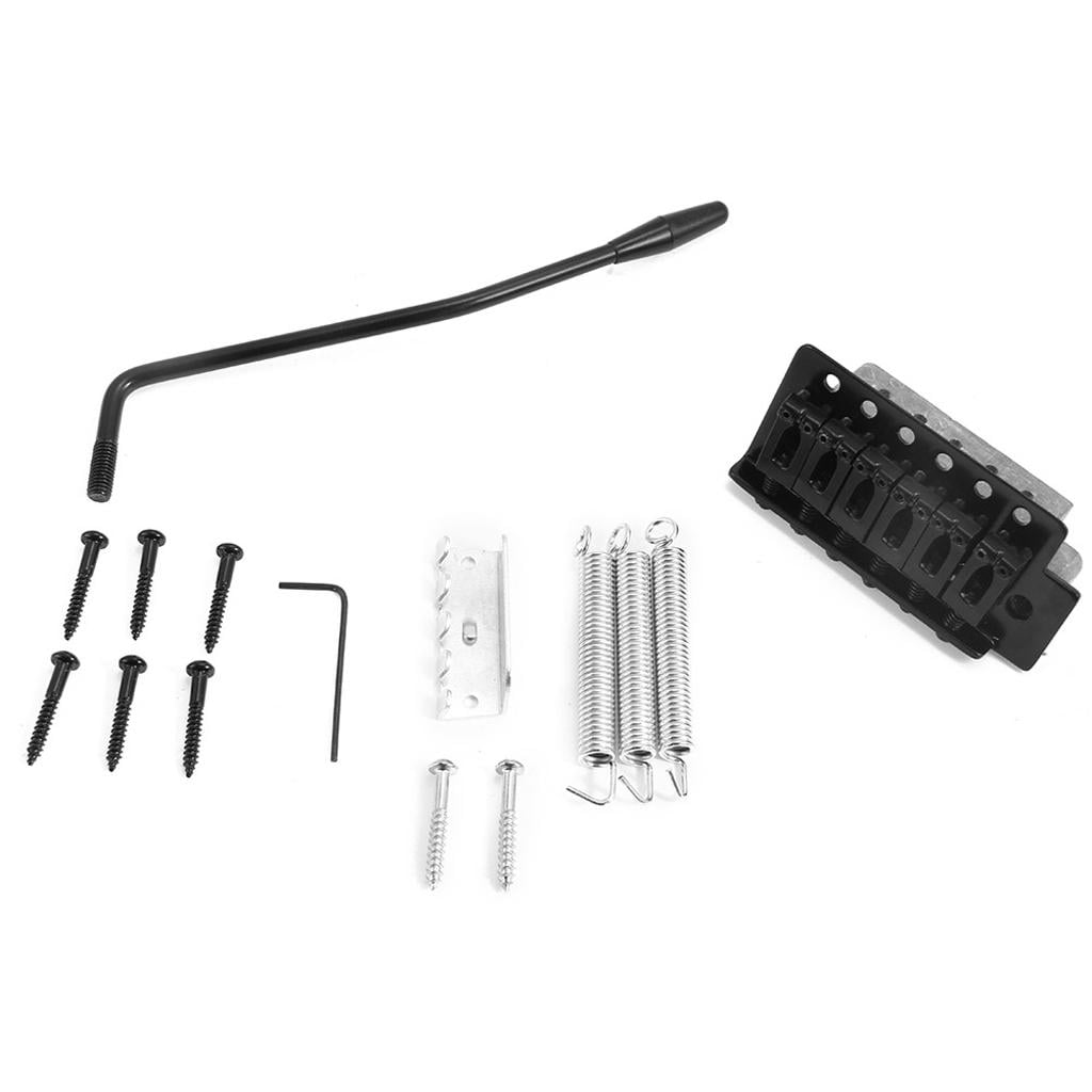 Dualoai Electric Guitar Single Shake Bridge Crank Bar Screws Wrench Spring for ST Black