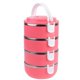 thumbnail image 1 of Rosy Stainless Steel Thermal Lunch Box for Insulation Use with Arched Handle and Multi Tier Design 1.4 Layer Style, 1 of 4