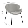thumbnail image 4 of Silla HomeTrends Ovalada Gris, 4 of 4