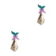 thumbnail image 4 of Matsuzay Cajas de regalo de boda de 20 bolsas-recubrimiento de polvo brillante de doble cara sin derramar polvo decoraciones de de postre sirena Sirena de plata 2Conjunto, 4 of 6