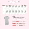 thumbnail image 7 of Sholeno Boys Girls One Piece Special Needs Adaptive Clothing Short Sleeve Romper Easy Dressing Short Leg Jumpsuit White 4, 7 of 7