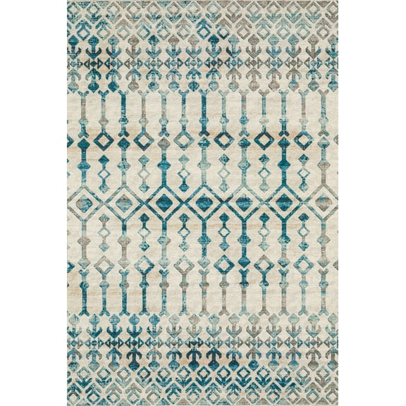 Dalyn Brisbane Area Rug BR8 Br8 Linen Linen Diamonds Diagonals 8' x 10' Rectangle