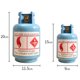 thumbnail image 3 of Regalos de Navidad para niños, pequeños obsequios, decoraciones creativas para el hogar, alcancía con botella de gas, alcancía con cubo de gas personalizado - pequeño rojo, 3 of 7