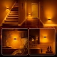 thumbnail image 3 of PYYAN-LED Night Light[2 Pack], Night Lights Plug into Wall, 3 Level Brightness Adjustable Plug in Night Light, Dusk to Dawn Sensor, Nightlights for Adults, Bedroom, Bathroom, Hallway, Amber, 3 of 4