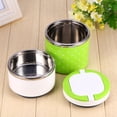thumbnail image 4 of 2 Layer Stainless Steel Insulation Thermo Thermal Lunch Box Food Container ,Green, 4 of 8