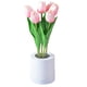 thumbnail image 1 of Lámpara de noche con forma de tulipán LED recargable, simulación de flores, lámpara de imitación para dormitorio y mesita de noche, 1 of 6