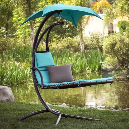 Best Choice Products Hanging Chaise Lounge Canopy (Best Backyard Lounge Chairs)