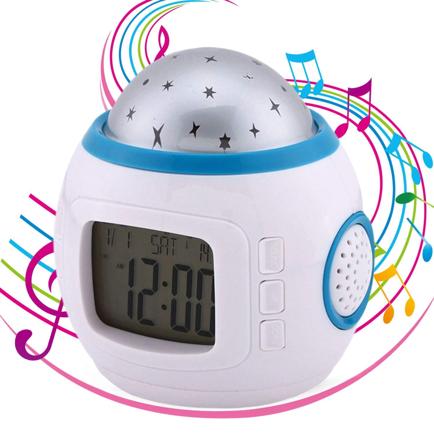 Jayol Digital Alarm Clock with LED Light LED Alarm Clock Simple Operation Clocks for Bedroom,Office Kitchen Rechargeable Alarm Clocks Light Light -G Stylish Bedside Lamp with Dual Alarm