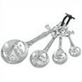 thumbnail image 2 of Ganz EK5343 Cross Measuring Spoons Set, Multisizes, Silver, 2 of 2