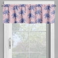 thumbnail image 2 of Ambesonne Exotic Valance Pack of 2, Abstract Jungle Palms Aloha, 42"X18", Rose and Multicolor, 2 of 5