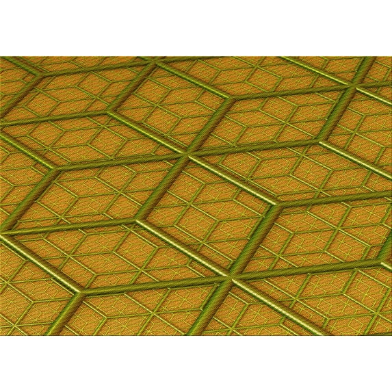Ahgly Company Indoor Rectangle Patterned Mahogany Brown Area Rugs, 7' x 9'