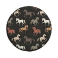 thumbnail image 4 of Spare Tire Cover, Hand Drawn Modern Cool Horse_A Wheel Cover Tire Covers For Trailers Car Truck Camper Universal Tire Covering Fits Diameter14"-17", 4 of 4