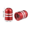 thumbnail image 4 of Motoforti Tire Valve Stem Caps Car Accessories Aluminum Alloy Red 4 Pcs, 4 of 7
