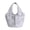 Gray, variant on Floral Jacquard Handbag for Women, 11.8 Inch Multi-Pocket Tote Purse with Snap Closure, Lightweight Fabric Shoulder Bag for Daily Casual Outings