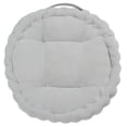 thumbnail image 2 of SAFAVIEH Alaris Solid Floor Pillow, 19" x 19", Silver, 2 of 4