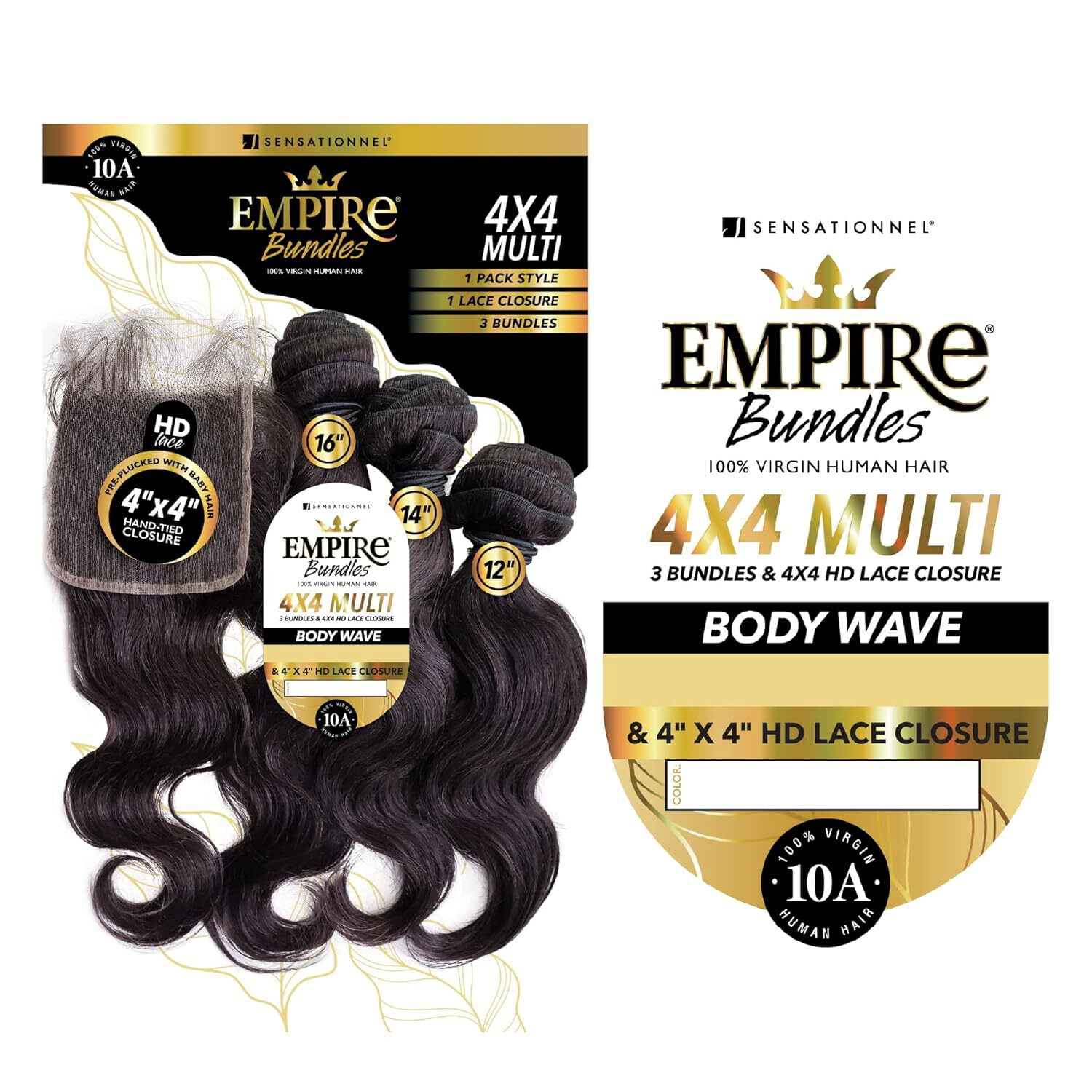 Sensationnel Empire Bundles 4x4 Multi-Pack Solution - BODY WAVE