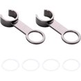 thumbnail image 1 of 2Pcs Wall Mounted Bracket for Handheld Shower Head Silver Gray Holder t, 1 of 3