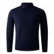 thumbnail image 4 of Blusa y camisa de manga larga con cuello vuelto para hombre, color liso, informal, elástica, deportiva, con botones, blusa de manga larga con cuello vuelto para hombre, tops de poliéster para hombre, 4 of 6