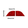 thumbnail image 3 of Real Bright Soft Car Interior Carbon Fiber Sticker Decoration4Pcs Red Carbon Fiber Interior Door Pillar Cover For Chevrolet Sonic 12-16Auto Car Protection Interior Accessories, 3 of 8