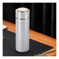 thumbnail image 1 of Stainless Steel Tea Infuser Bottle With Quick Open Lid - 500ml, White | Double Wall Tea Separation Cup One Handed Snap Buckle - Infused Detox Water Loose Leaf Tea Maker | Leak Proof, Reuseble, 1 of 5