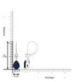 thumbnail image 2 of ANGARA Natural 2.3 Ct Pear Sapphire Drop Earrings with Diamond in 14K White Gold for Women (Size-8x6mm) | September Birthstone, Anniversary, Jewelry Gift for Women | Natural Blue Sapphire Earrings, 2 of 9