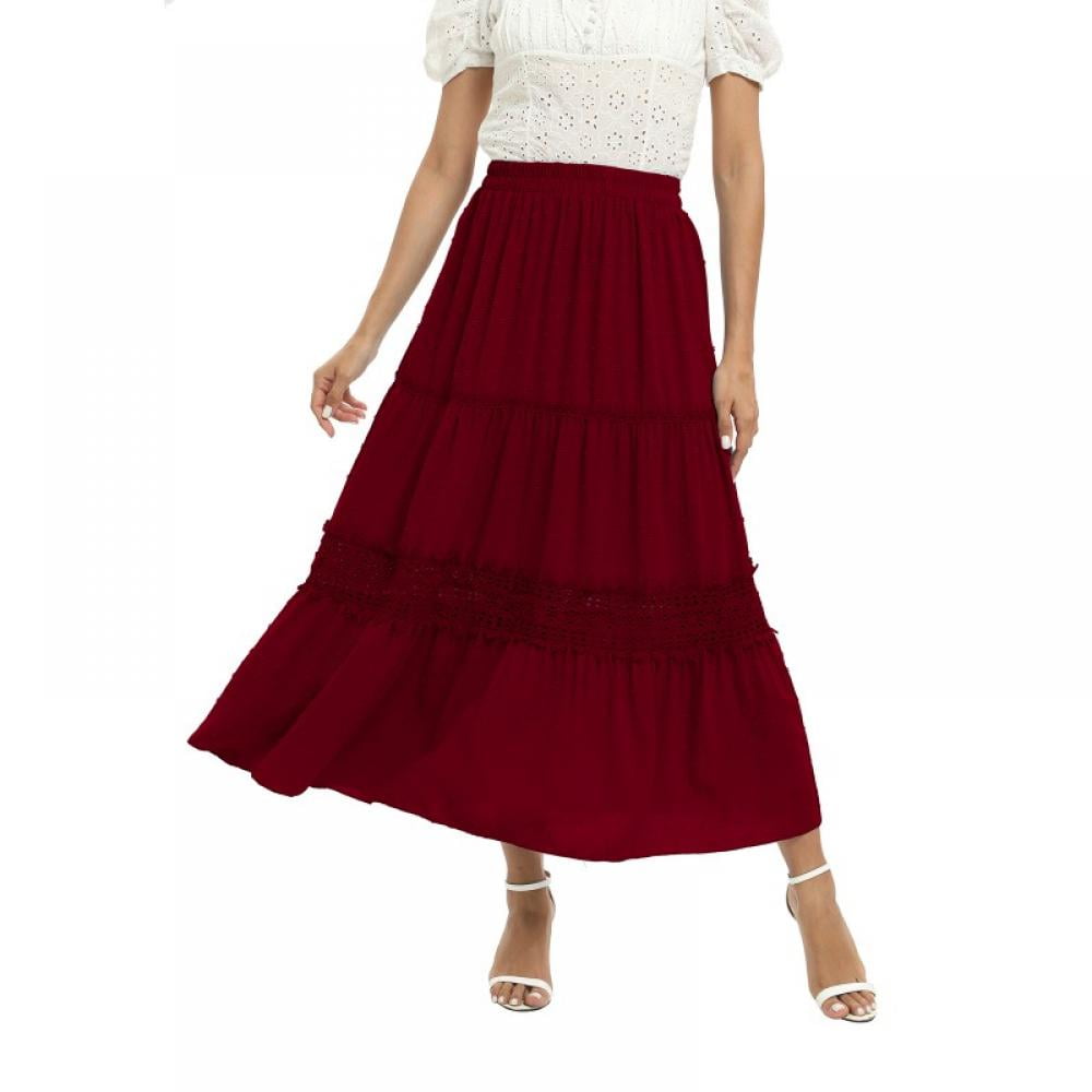 Solid Long Skirt main image 0