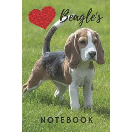 Beagle Notebook: cute beagles gift for children that love dogs and puppies (blank lined notebook) best for writing note and ideas for h