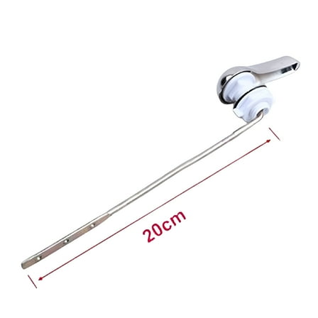 HIBIBUD Universal Toilet Tank Flush Lever Chrome Finish Toilet Handle Fits Most,1 Pcs