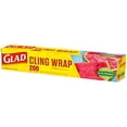 Glad Plastic Seal Cling Wrap, Microwave Safe, BPA Free, 200 Sq Ft ...