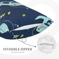 thumbnail image 5 of Naloa Space Dinosaur Pillowcase, Throw Pillowcase, Wrinkle-Free, Stain-Resistant with Hidden Zipper for Bedroom Sofa - 20"x30", 5 of 9