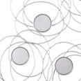 thumbnail image 3 of Benjara BM231927 Abstract Circular Metal Frame Accent Mirror, Silver, 3 of 5
