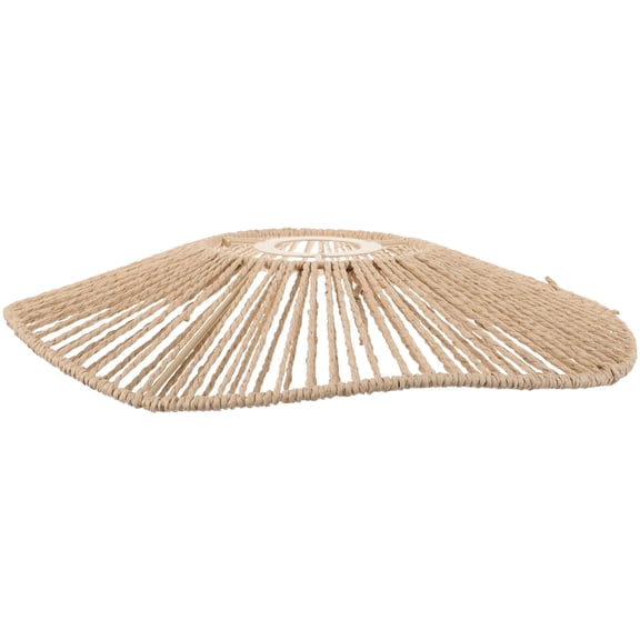 Retro Style Paper Rope Weaving Lamp Shade with E27 Base for Indoor Light Cover