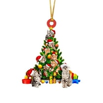 Bouanq Christmas Decorations Xmas Tree Ornaments Christmas Day Christmas Tree Hanging Sign,Christmas Tree Sign Wall Sign,For Indoor Decor Home Decorative Signs Christmas Day Party Decoration