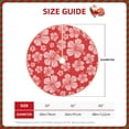 thumbnail image 3 of Daiia Red Hibiscus Flower Drawing Merry Christmas Tree Skirt , Xmas Large Lace-up Tree Skirt, Santa Snowflakes Rustic Home Decorations New Year Party Farmhouse Decor-48", 3 of 7