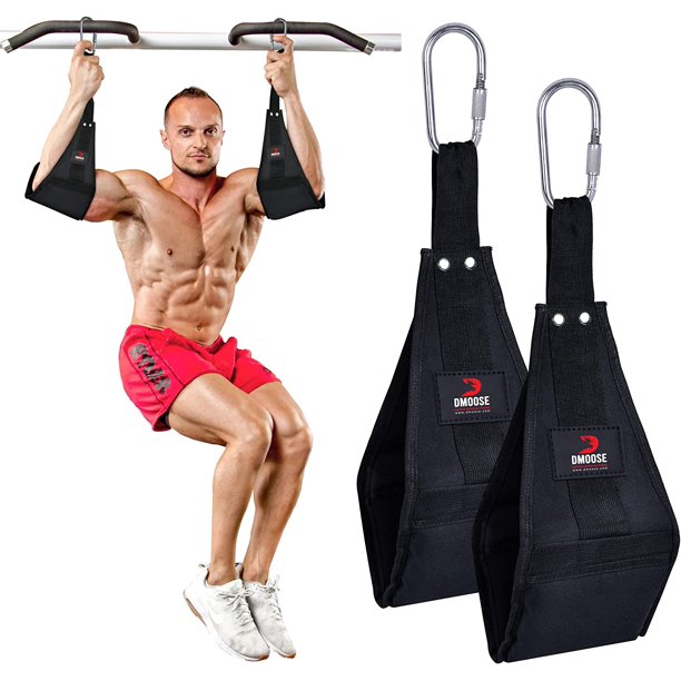 DMoose Hanging Ab Straps for Pull Up Bar & Abdominal Muscle Building