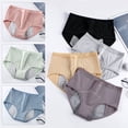 thumbnail image 2 of Bragas Menstruales De Las Mujeres Fisiológicas Pantalones De Algodón Suave Impermeable Más El Tamaño De La Ropa Interior Mediados Cinturapangjing, 2 of 4