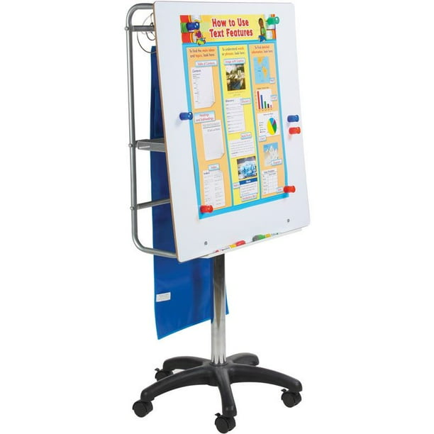 Adjustable Height Dry Erase Board And Pocket Chart Stand