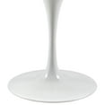 thumbnail image 3 of Modway Lippa 39.5" Round Modern Wood Top Dining Table in White, 3 of 6