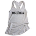 thumbnail image 1 of The Momalorian Tank Top, Ladies Racerback Tank Top, Funny Mom Tank, Mother's Day Gift, Tank For Mom, Silver Gray, Small, 1 of 3
